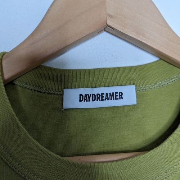 DAYDREAMER Desperado Graphic Shrunken Tee Green NEW Size XS - Picture 7 of 7